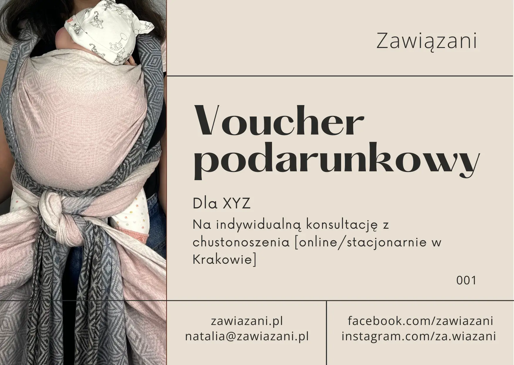 Świąteczny voucher na chustonoszenie